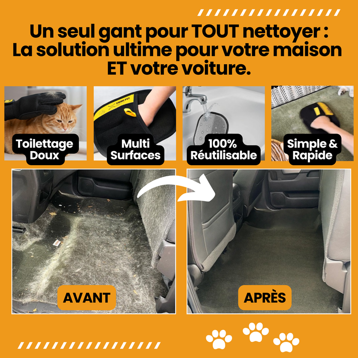 El Guante Peludito — Cepilla, masajea y recoge los pelos sin esfuerzo 🐾